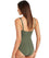 Sea Level Essentials Cross Front B-DD Cup One Piece Swimsuit - Khaki Swim 