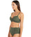 Sea Level Essentials Gathered Side High Waist Brief - Khaki Swim 