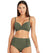 Sea Level Essentials Gathered Side High Waist Brief - Khaki Swim 