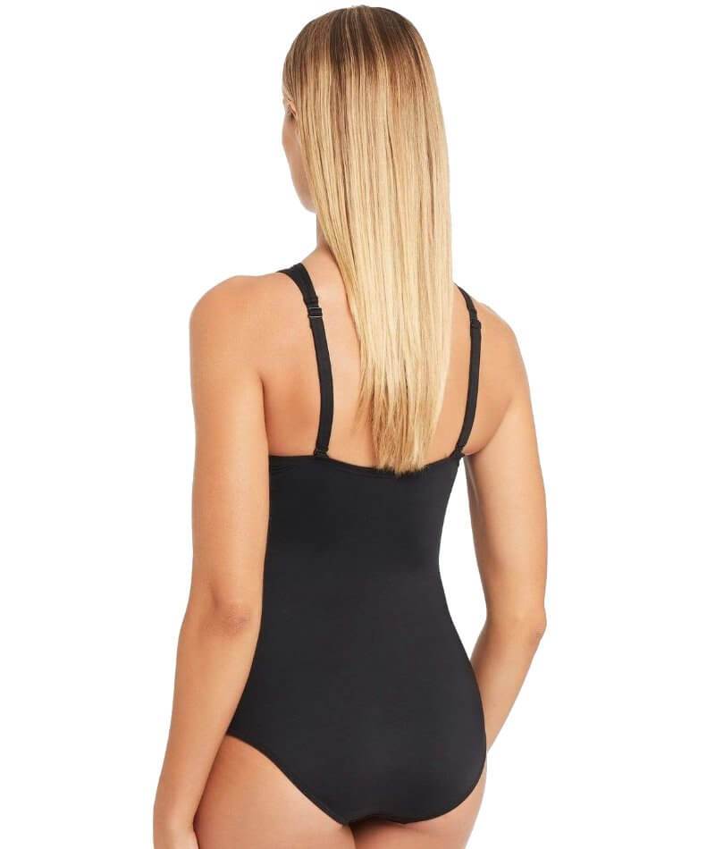 Sea Level Essentials High Neck B-DD Cup One Piece Swimsuit - Black Swim 