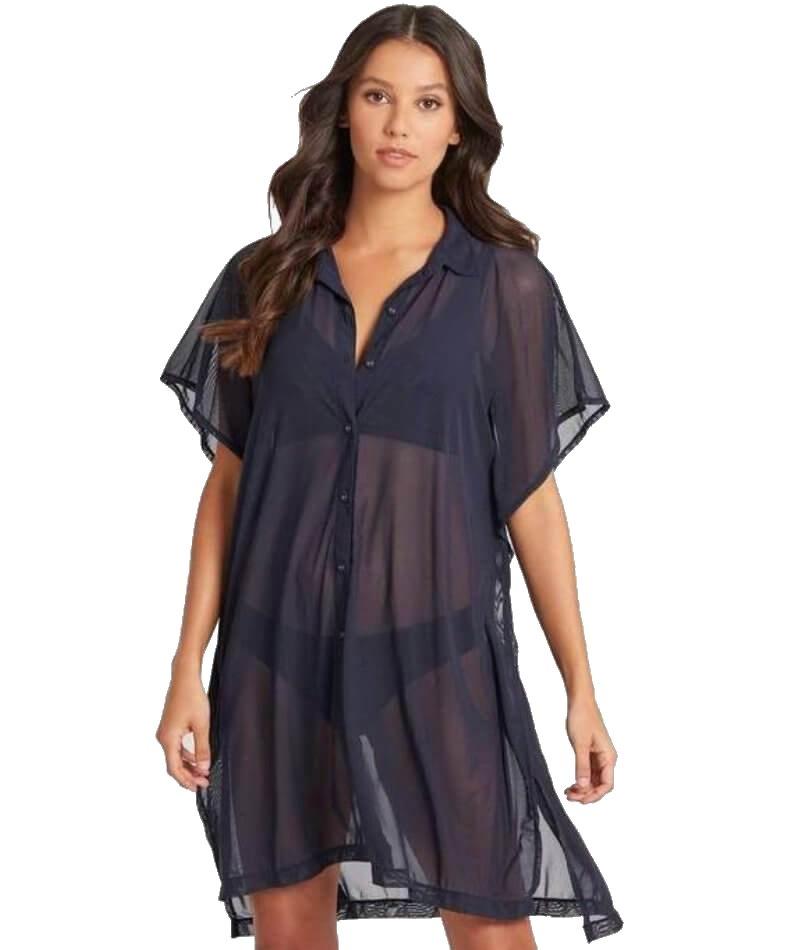 Sea Level Essentials Mesh Beach Shirt - Night Sky Swim 