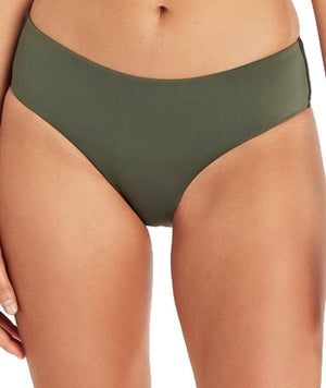 Sea Level Essentials Mid Bikini Brief - Khaki Swim 