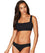 Sea Level Essentials Square Neck B-DD Cup Bikini Top - Black Swim 