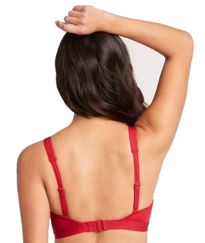 Sea Level Essentials Square Neck B-DD Cup Bikini Top - Red Swim 