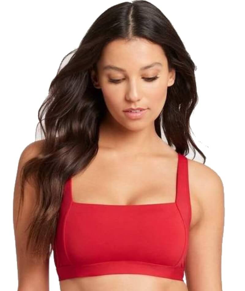 Sea Level Essentials Square Neck B-DD Cup Bikini Top - Red Swim 