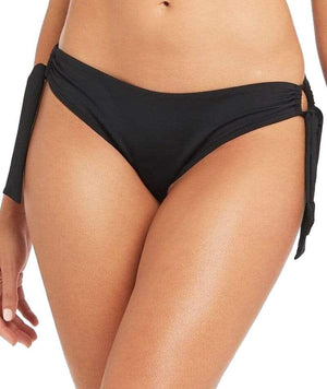 Sea Level Essentials Tie Side Hipster Bikini Brief - Black - Curvy