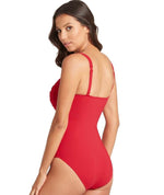 Sea Level Essentials Twist Front B-DD Cup One Piece Swimsuit - Red Swim 