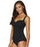 Sea Level Essentials Twist Front B-E Cup Singlet Top - Black Swim 