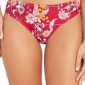 Sea Level Jardin High Leg Mid Rise Bikini Brief - Red