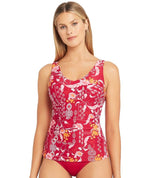 Sea Level Jardin Tank Style D-DD Cup Singlet Top - Red Swim 