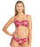 Sea Level Jardin Twist Front Bandeau Bikini Top - Red Swim 