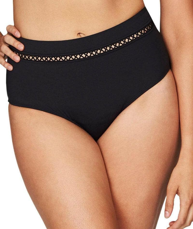 Sea Level Lola High Waist Bikini Brief - Black Swim 