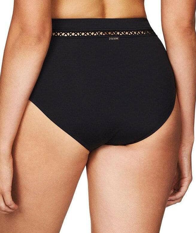 Sea Level Lola High Waist Bikini Brief - Black Swim 