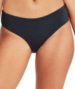 Sea Level Lola Shimmer Mid Bikini Brief - Charcoal Swim 