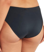 Sea Level Lola Shimmer Mid Bikini Brief - Charcoal Swim 