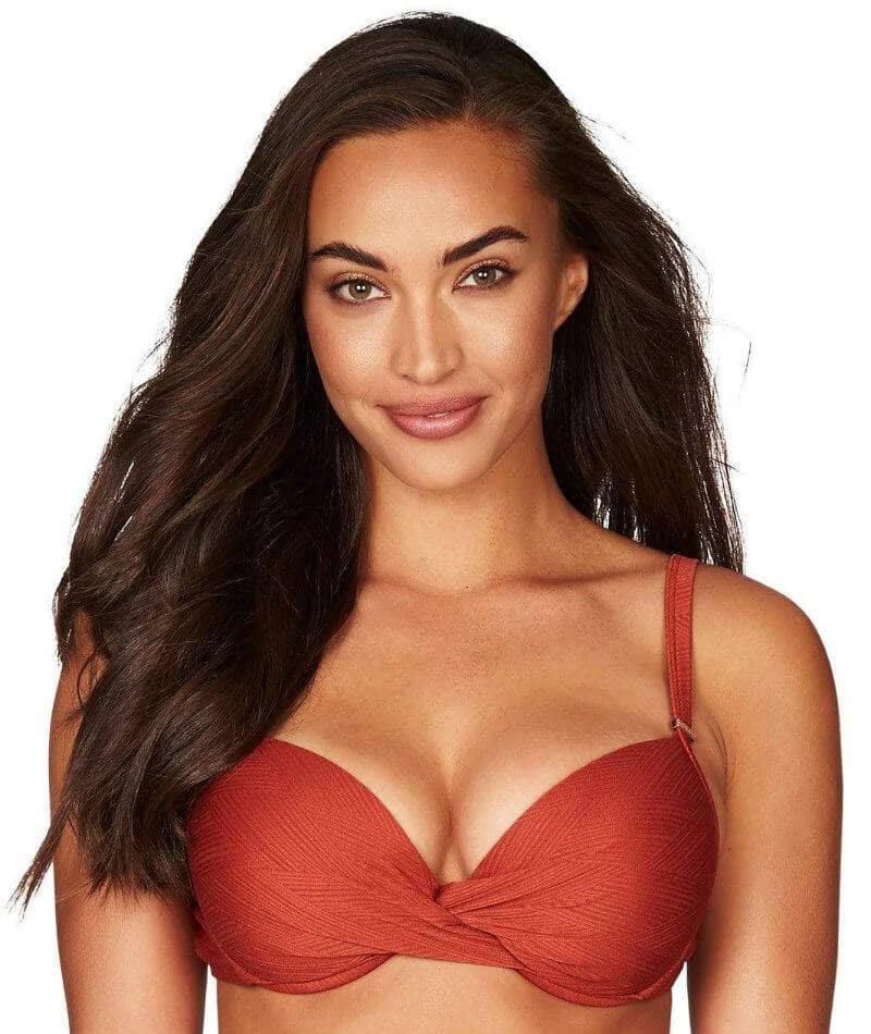 Sea Level Majorca Twist Front Underwire Bikini Top - Tuscan Sun Swim 