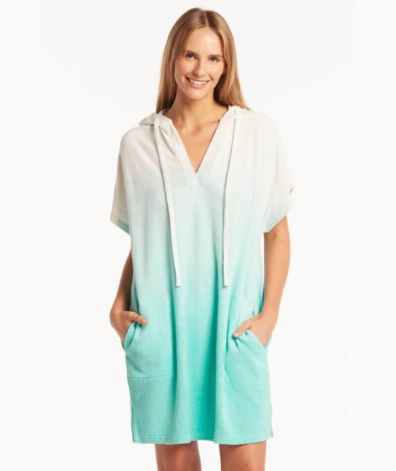 Sea Level Marina Surf Poncho - Blue Swim 