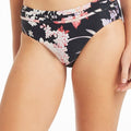 Sea Level Martini Mid Bikini Brief - Floral Black