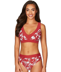 Sea Level Maui Mid Band High Leg Bikini Brief - Paprika Swim 