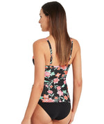 Sea Level Mauritius Cross Front DD-E Cup Singlet Top - Black Swim 