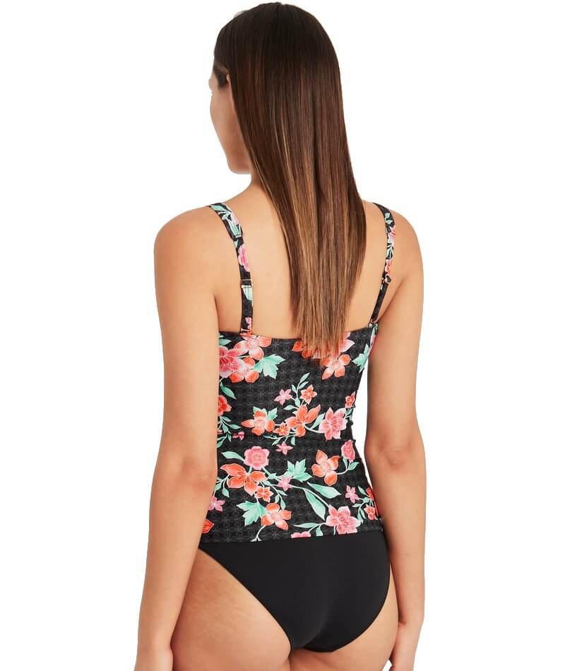 Sea Level Mauritius Twist Front B-E Cup Singlet Top - Black Swim 