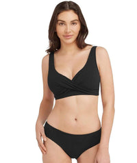 Sea Level Messina Cross Front B-DD Cup Bikini Top - Black Swim 