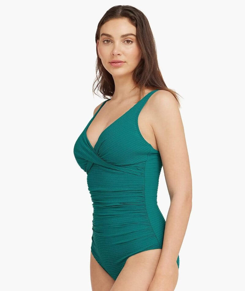 Sea Level Messina Panel Line B-DD Cup One Piece Swimsuit - Red