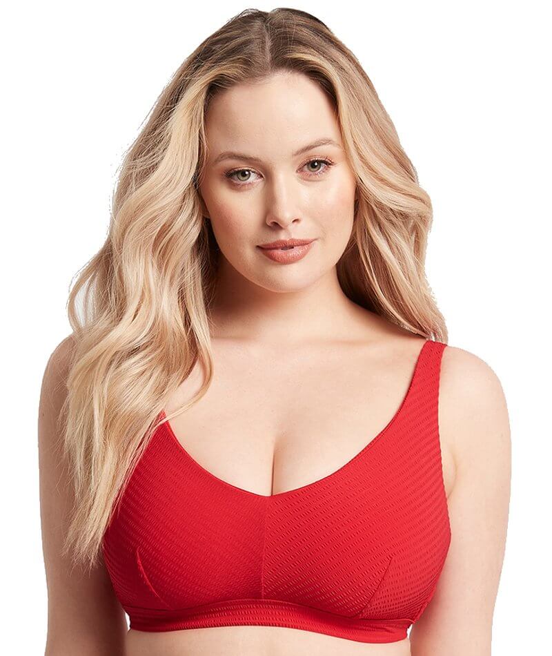 Sea Level Messina E-F Cup Bralette With Hidden Underwires - Red Swim 