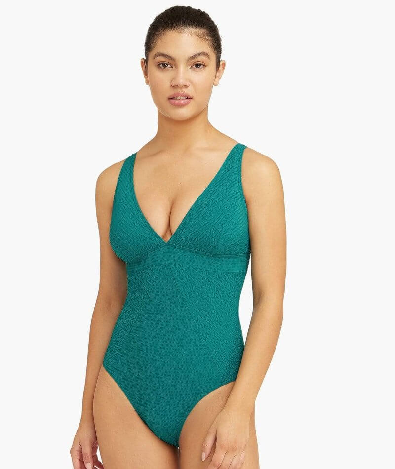 Sea Level Messina Panel Line Multifit One Piece Swimsuit - Vermont Swim 8 Vermont 