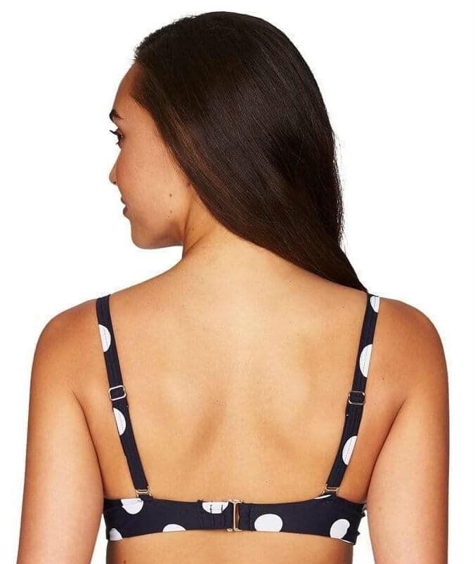 Sea Level Polka Dot Balconette B-C Cup Bikini Top - Night Sky Swim 