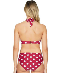 Sea Level Polka Dot D-DD Cup Halter Bikini Top - Rose Swim 