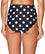 Sea Level Polka Dot High Waist Bikini Brief - Night Sky Swim 