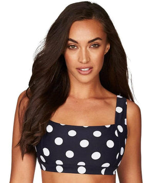 Sea Level Polka Dot Square Neck DD-E Cup Bikini Top - Night Sky Swim 