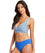 Sea Level Positano Stripe Cross Front B-DD Cup Bikini Top - Azure Swim 