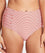 Sea Level Positano Stripe Gathered Side High Waist Brief - Orange Swim 