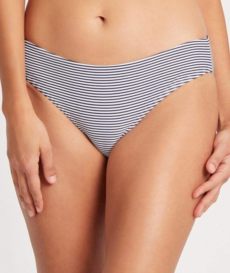 Sea Level Positano Stripe Hipster Bikini Brief - Night Sky Swim 