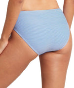 Sea Level Positano Stripe Mid Bikini Brief - Azure Swim 