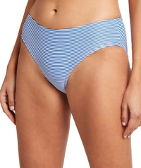 Sea Level Positano Stripe Mid Bikini Brief - Azure Swim 