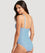 Sea Level Positano Stripe Panel Line B-DD Cup One Piece Swimsuit - Azure Swim 