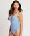 Sea Level Positano Stripe Panel Line B-DD Cup One Piece Swimsuit - Azure Swim 