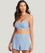 Sea Level Positano Stripe Panelled Swim Shorts - Azure Swim 