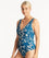 Sea Level Retreat Plunge with Macrame Detail One Piece Swimsuit - Lagoon Swim 