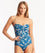 Sea Level Retreat Twist Front Bandeau One Piece Swimsuit - Lagoon Swim 