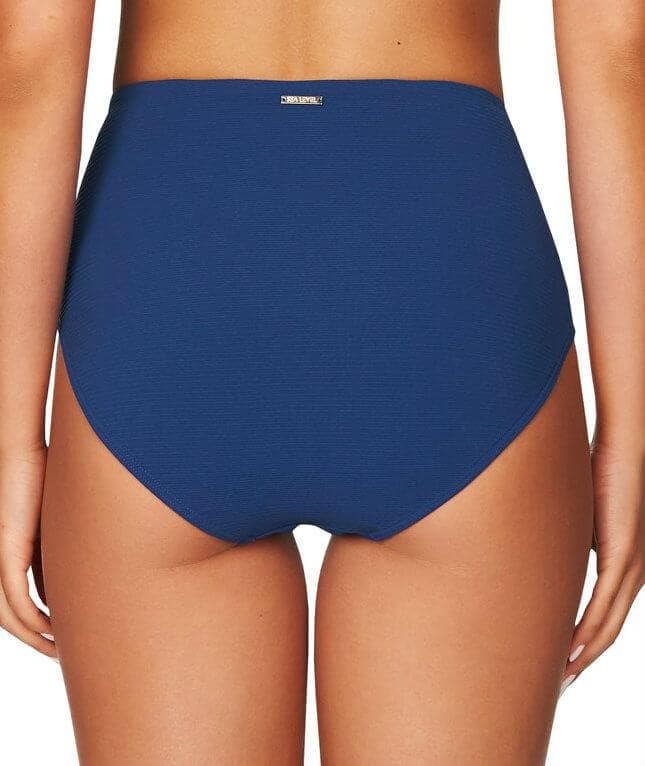 Sea Level Riviera Rib High Waist Brief - Ocean Blue Swim 