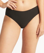 Sea Level Spinnaker Mid Bikini Brief - Black Swim 