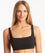 Sea Level Spinnaker Square Neck Bikini Top - Black Swim 