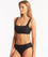 Sea Level Spinnaker Square Neck Bikini Top - Black Swim 