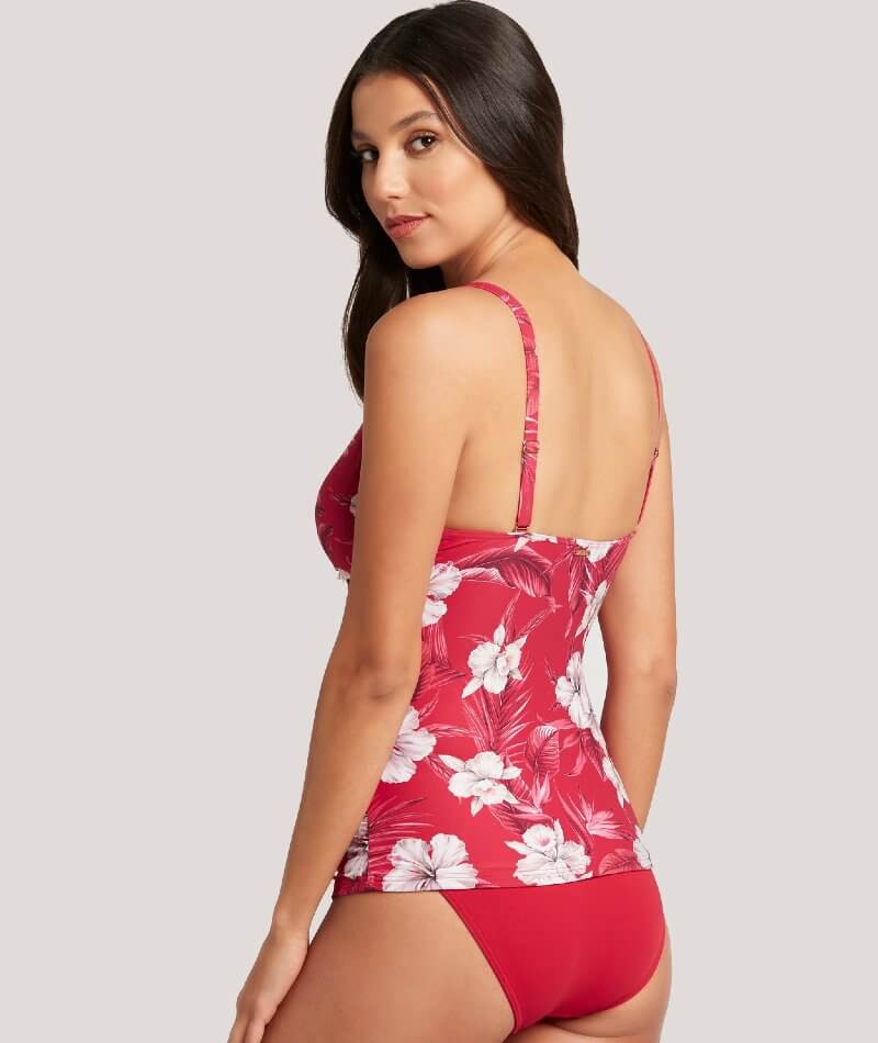 Sea Level Tropicale Cross Front B-DD Cup Singlet Top - Red Swim 