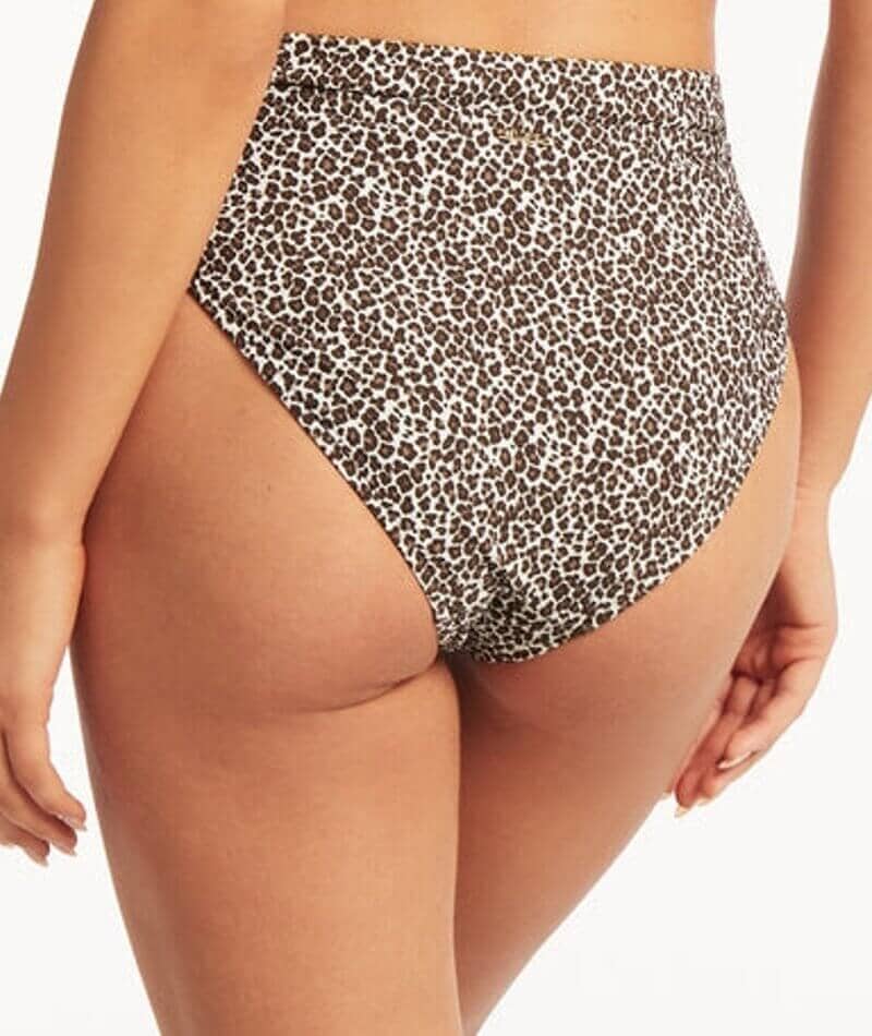 Sea Level Wild Cat High Waist Band Brief - Espresso Swim 