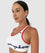 Shock Absorber Active Wirefree Racerback Crop Top Sports Bra - White Bras 